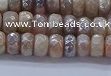 CMS1321 15.5 inches 4*6mm faceted rondelle AB-color moonstone beads