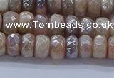 CMS1321 15.5 inches 4*6mm faceted rondelle AB-color moonstone beads