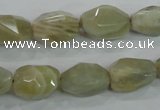 CMS133 15.5 inches 10*16mm faceted nugget moonstone gemstone beads