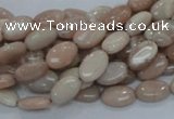 CMS14 15.5 inches 8*12mm oval moonstone gemstone beads wholesale