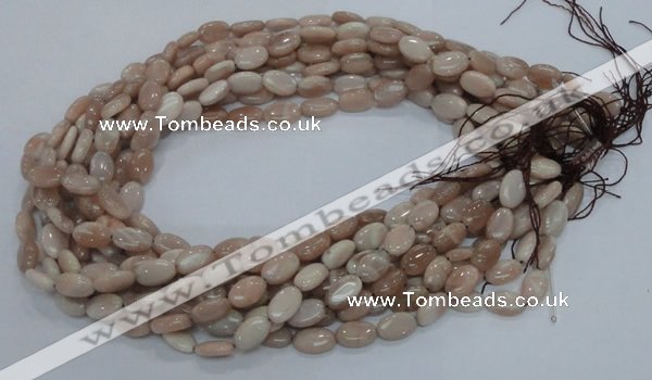 CMS14 15.5 inches 8*12mm oval moonstone gemstone beads wholesale