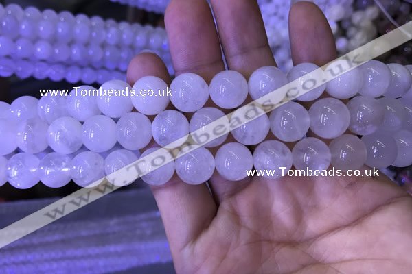 CMS1404 15.5 inches 12mm round white moonstone beads wholesale