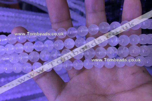 CMS1410 15.5 inches 8mm round white moonstone gemstone beads