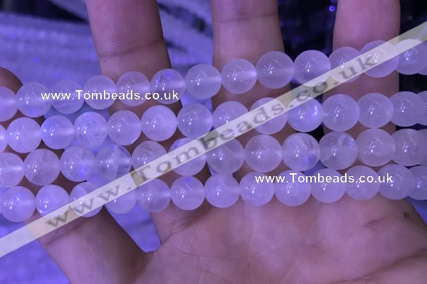 CMS1411 15.5 inches 10mm round white moonstone gemstone beads