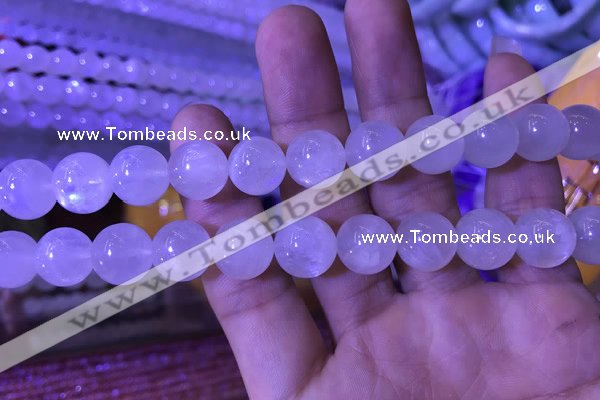CMS1412 15.5 inches 12mm round white moonstone gemstone beads