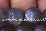 CMS1431 15.5 inches 12mm round black moonstone gemstone beads