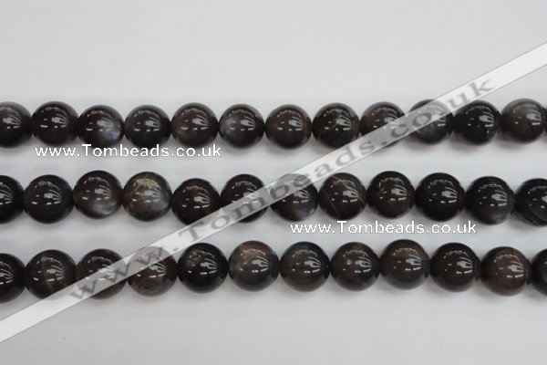CMS146 15.5 inches 12mm round natural grey moonstone beads