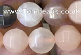 CMS1471 15.5 inches 8mm faceted round moonstone beads wholesale