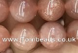 CMS1477 15.5 inches 10mm round moonstone beads wholesale