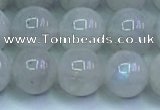 CMS1491 15.5 inches 8mm round white moonstone beads wholesale