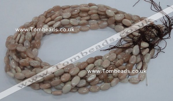 CMS15 15.5 inches 10*14mm oval moonstone gemstone beads wholesale