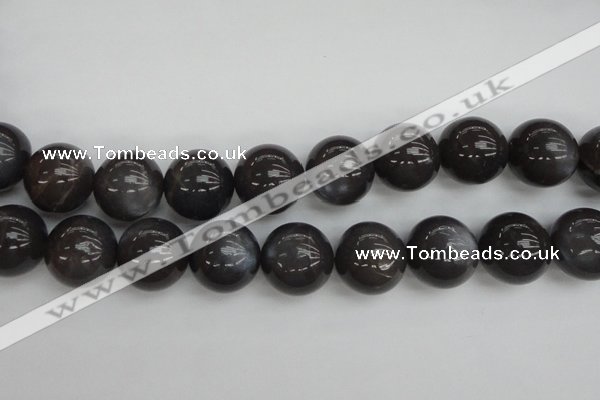 CMS150 15.5 inches 16mm round natural grey moonstone beads