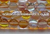 CMS1533 15.5 inches 10mm round synthetic moonstone beads wholesale