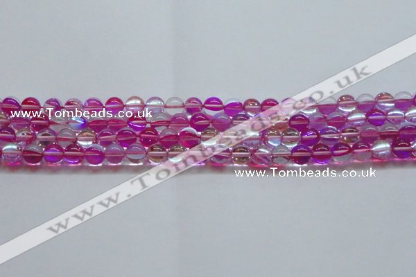 CMS1541 15.5 inches 6mm round synthetic moonstone beads wholesale