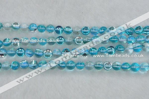 CMS1553 15.5 inches 10mm round synthetic moonstone beads wholesale