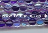 CMS1571 15.5 inches 6mm round synthetic moonstone beads wholesale