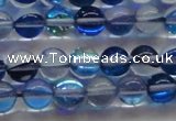 CMS1582 15.5 inches 8mm round synthetic moonstone beads wholesale