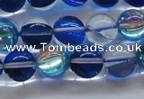 CMS1584 15.5 inches 12mm round synthetic moonstone beads wholesale