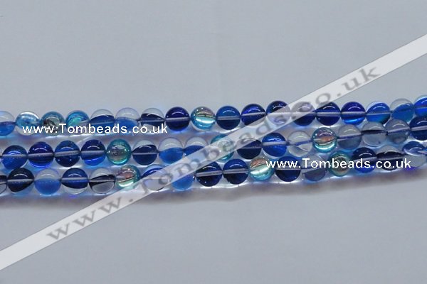 CMS1584 15.5 inches 12mm round synthetic moonstone beads wholesale