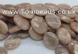 CMS16 15.5 inches 12*16mm oval moonstone gemstone beads wholesale