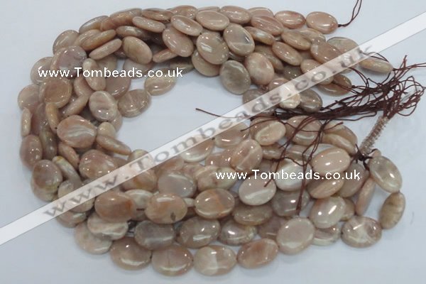 CMS16 15.5 inches 12*16mm oval moonstone gemstone beads wholesale