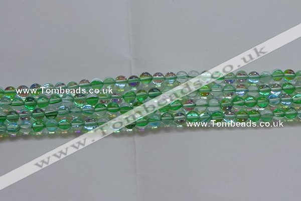CMS1601 15.5 inches 6mm round synthetic moonstone beads wholesale
