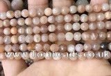 CMS1678 15.5 inches 6mm faceted round moonstone beads wholesale
