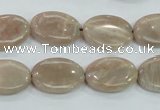 CMS17 15.5 inches 13*18mm oval moonstone gemstone beads wholesale