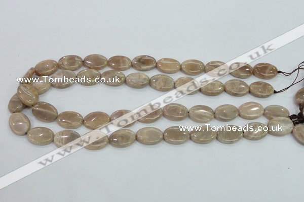 CMS17 15.5 inches 13*18mm oval moonstone gemstone beads wholesale