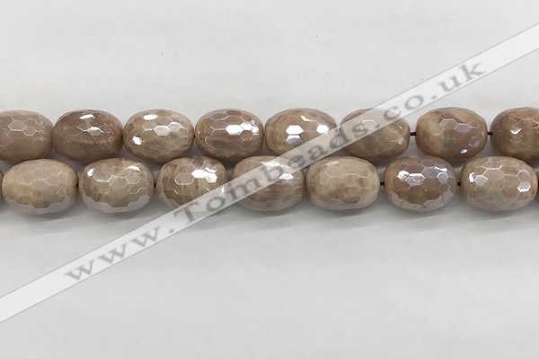 CMS1779 15.5 inches 15*20mm faceted drum AB-color moonstone beads