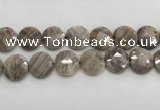 CMS1794 15.5 inches 20mm faceted coin AB-color moonstone beads