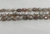 CMS1799 15.5 inches 10*14mm faceted oval AB-color moonstone beads