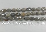 CMS1810 15.5 inches 8*12mm faceted oval AB-color moonstone beads