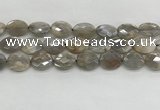 CMS1814 15.5 inches 13*18mm faceted oval AB-color moonstone beads