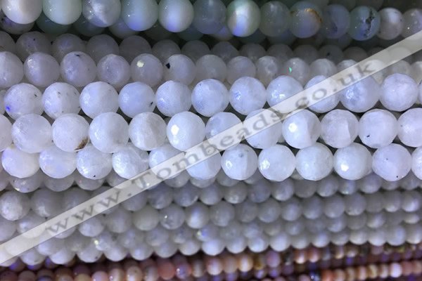 CMS1857 15.5 inches 10mm faceted round white moonstone beads wholesale