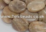 CMS19 15.5 inches 18*25mm oval moonstone gemstone beads wholesale