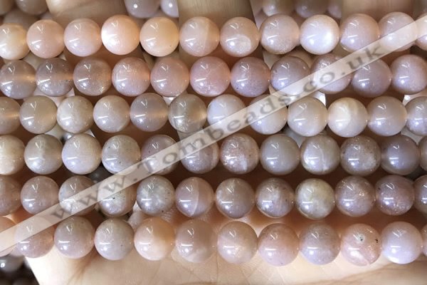 CMS1931 15.5 inches 8mm round moonstone beads wholesale