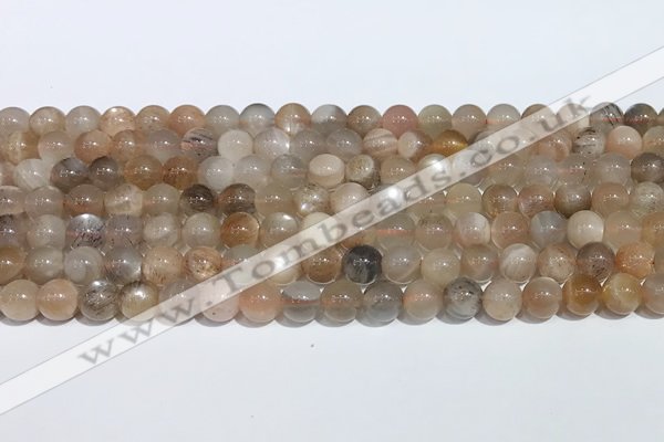 CMS2010 15.5 inches 6mm round moonstone gemstone beads