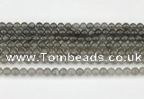 CMS2020 15.5 inches 6mm round black moonstone beads wholesale