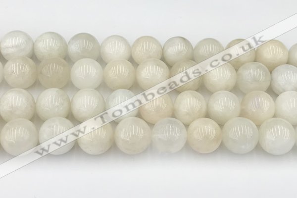 CMS2030 15.5 inches 12mm round white moonstone beads wholesale