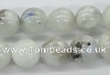 CMS207 15.5 inches 14mm round moonstone gemstone beads wholesale