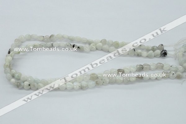 CMS211 15.5 inches 8*8mm heart moonstone gemstone beads wholesale