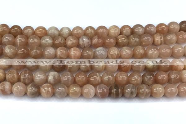 CMS2111 15 inches 8mm round moonstone beads