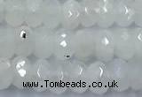 CMS2121 15 inches 4*6mm faceted rondelle white moonstone beads