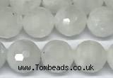 CMS2124 15 inches 8mm faceted rondelle white moonstone beads