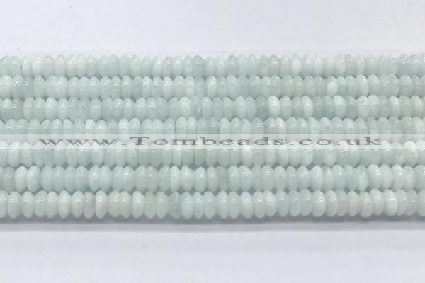 CMS2135 15 inches 2.5*6mm rondelle blue moonstone beads