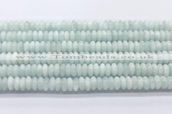 CMS2136 15 inches 3.5*8mm rondelle blue moonstone beads