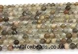 CMS2286 15 inches 4mm round grey moonstone beads wholesale