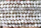 CMS2350 15 inches 6mm round white moonstone beads wholesale