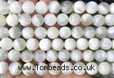 CMS2352 15 inches 10mm round white moonstone beads wholesale